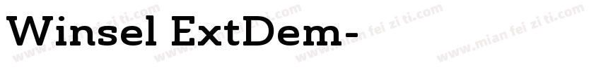 Winsel ExtDem字体转换